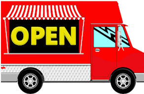 Food Truck Open Logo